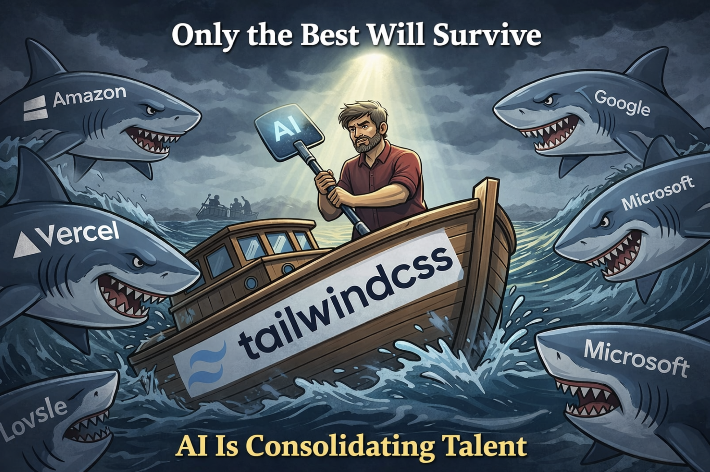 Feature image for the article: Tailwind CSS Just Laid Off 75% of Its Workforce