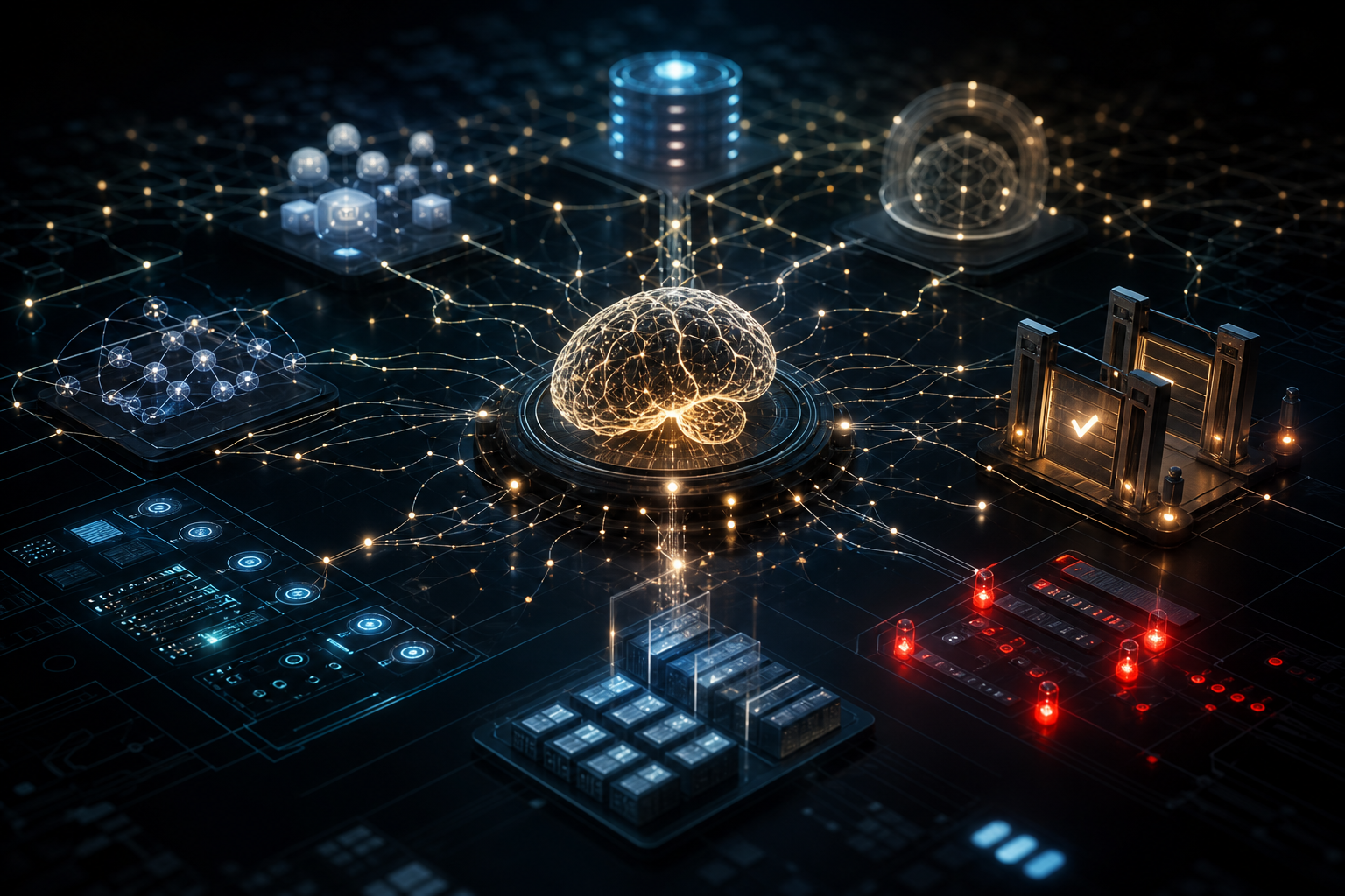 Editorial technology illustration for the article: The Hard Part of AI Agents Is Not the Code