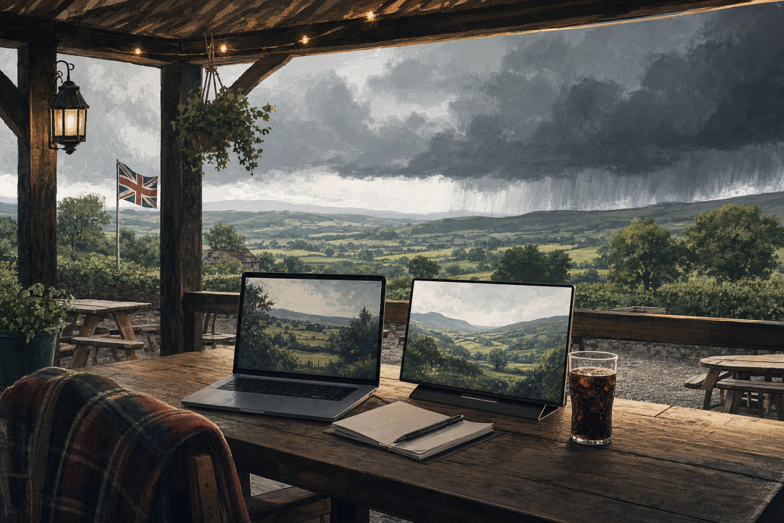 The Most British Remote Office Possible